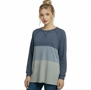 NWOT Sherosa  Colorblock Super Soft Long sleeve Top